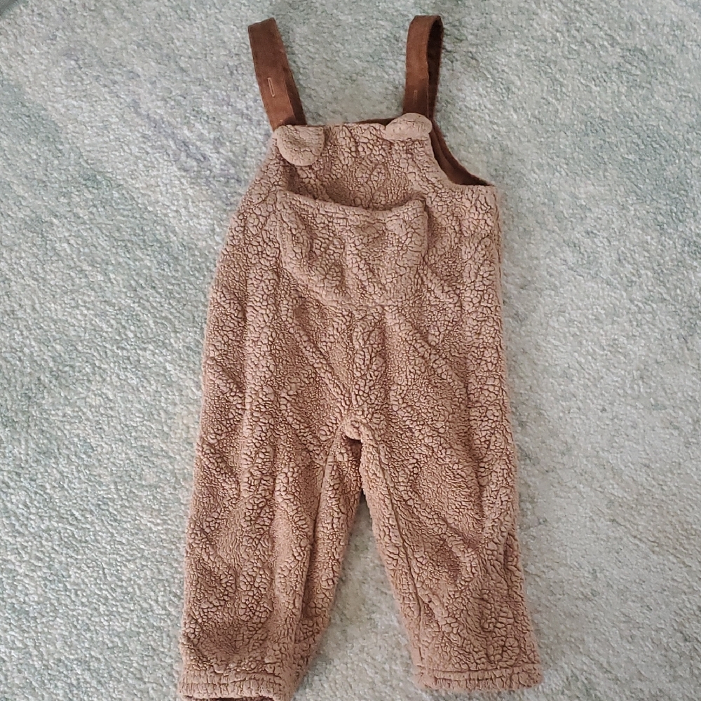 SHEIN Cozy Tan Kids Overalls